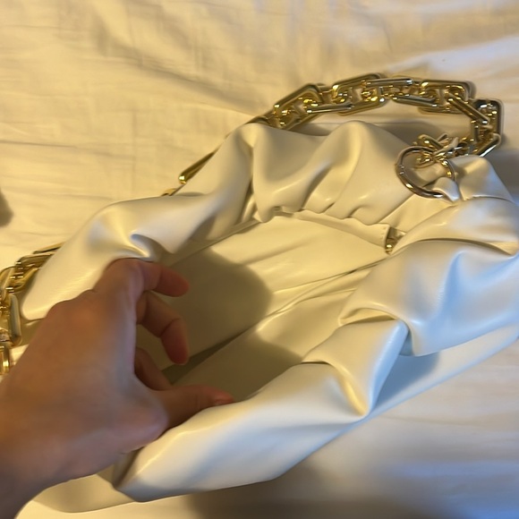 Cloud bag dumpling shoulder / gold chunky strap - Picture 2 of 2